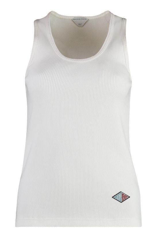  보테가베네타 민소매 티셔츠 799592 WHITE