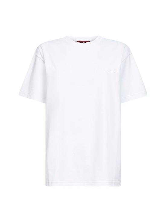 26SS 구찌 자수 코튼 저지 티셔츠 837959XJHMR9051 WHITE