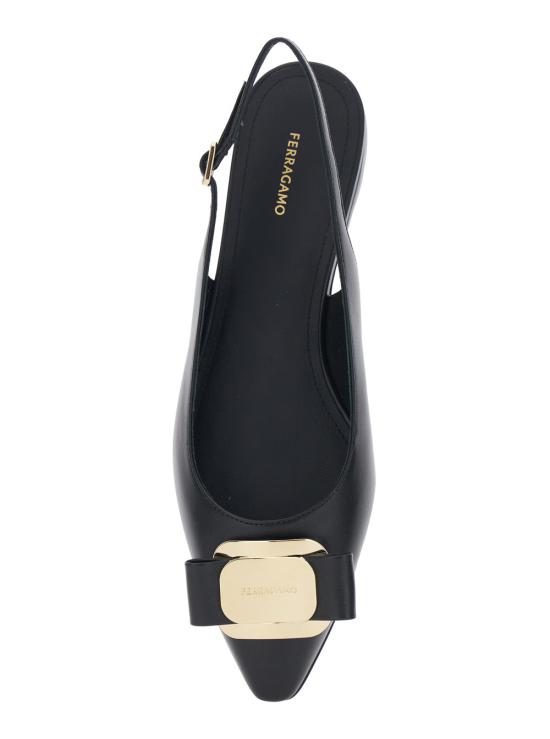 26SS 살바토레 페라가모 플랫 슈즈 01K914 BLACK - SALVATORE FERRAGAMO