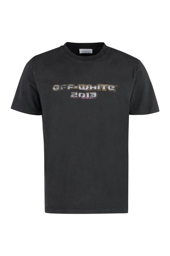  오프화이트 탑 OMAA027F23 BLACK