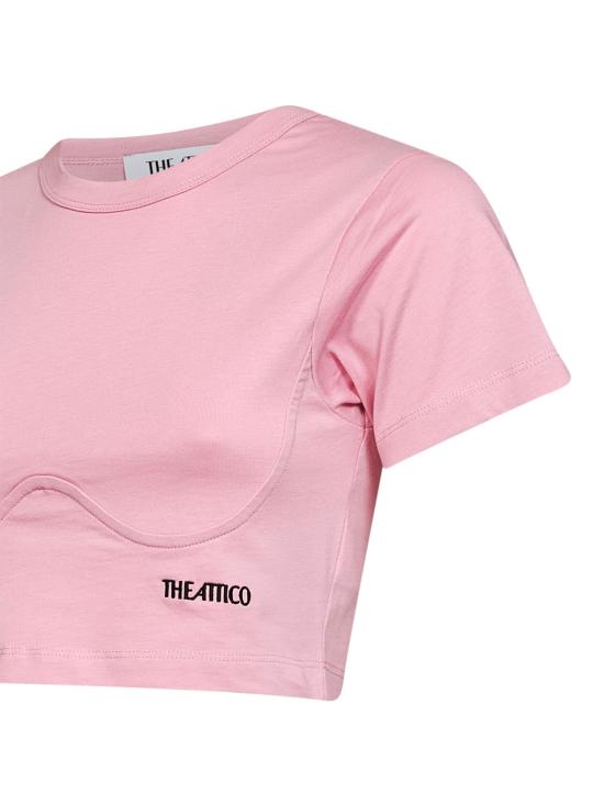 26FW 디 아티코 폴로 티셔츠 261WCT00364JJJ025AA315 PINK - THE ATTICO