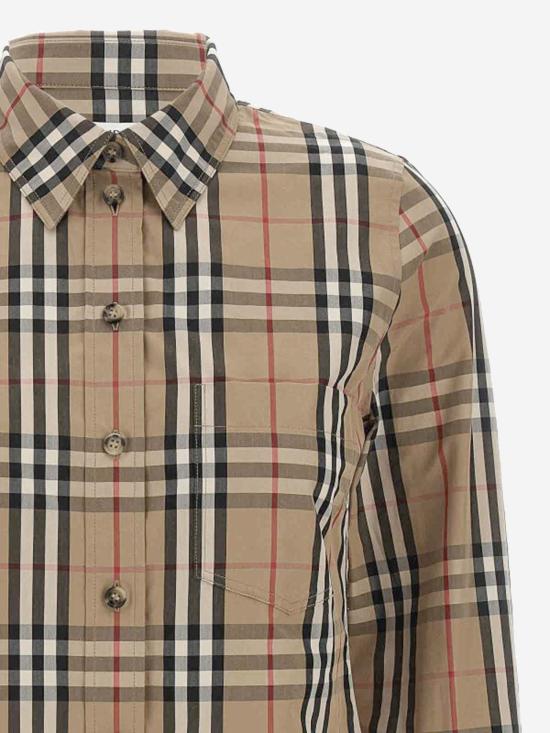 26SS 버버리 라프윙 체크 롱 슬리브 셔츠 8111847 BEIGE - BURBERRY