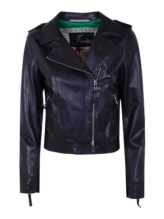 25FW 더 재키 레더스 가죽 자켓 CICLONE20 BLACK