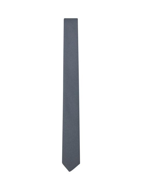 26SS 구찌 크레프 텍스쳐 실크 넥타이 8495074NAAJ1200 GRAY