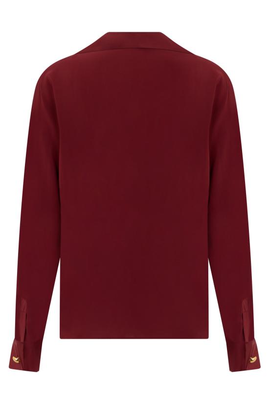 26FW 막스마라 스튜디오 폴로 티셔츠 MSTAIA BURGUNDY - MAX MARA STUDIO