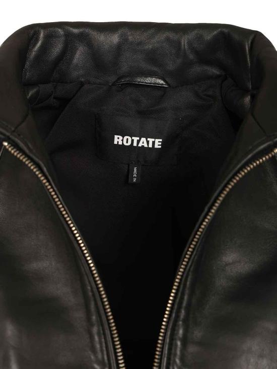 26FW 로테이트 바이 크리스텐슨 가죽 자켓 116544000000 BLACK - ROTATE BY BIRGERCHRISTENSEN