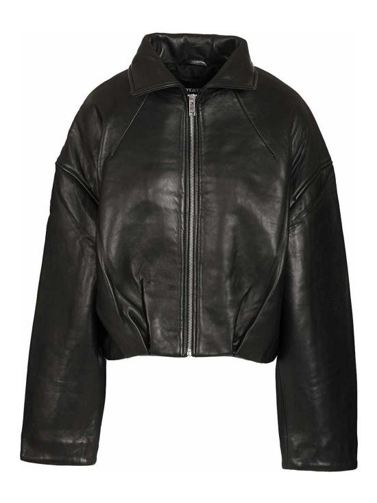 26FW 로테이트 바이 크리스텐슨 가죽 자켓 116544000000 BLACK