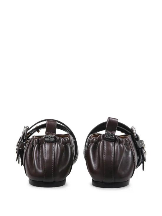 26FW 가니 플랫 슈즈 D1020001ZWX DARK BROWN - GANNI
