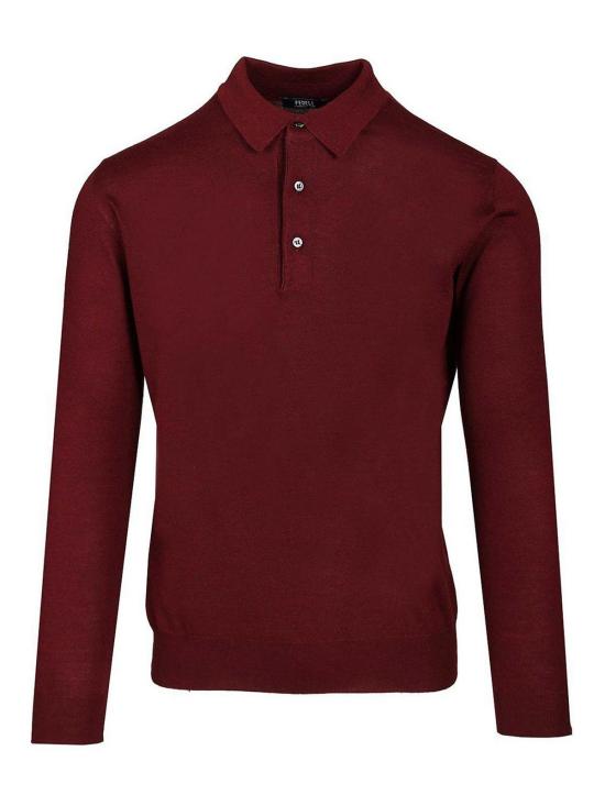 26FW 페델리 폴로 티셔츠 MU0L709121 Dark Red