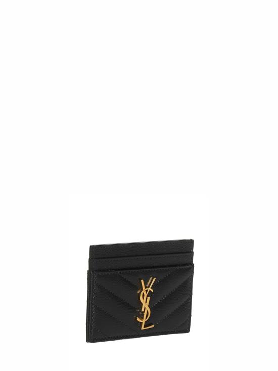 26FW 생로랑 카산드라 마틀라세 카드 케이스 423291BOW011000 BLACK - SAINT LAURENT