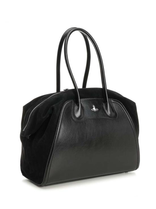 26SS 비비안웨스트우드 사피아노 레더 토트백 4701000FWC006JN401 Black - VIVIENNE WESTWOOD