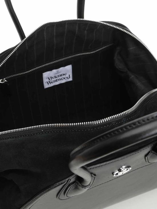 26SS 비비안웨스트우드 사피아노 레더 토트백 4701000FWC006JN401 Black - VIVIENNE WESTWOOD