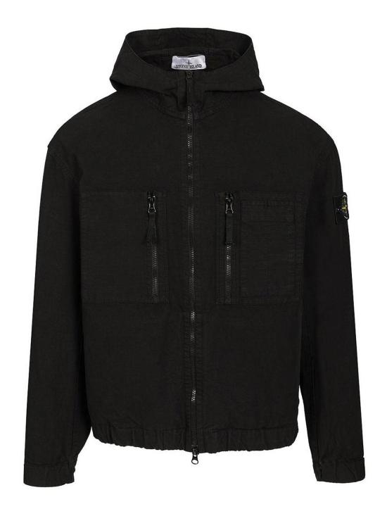 26FW 스톤 아일랜드 오가닉 코튼 립스톱 후드 오버셔츠 오가닉 코튼 립스톱 후드 오버셔츠 L2S151200011S0211V0029