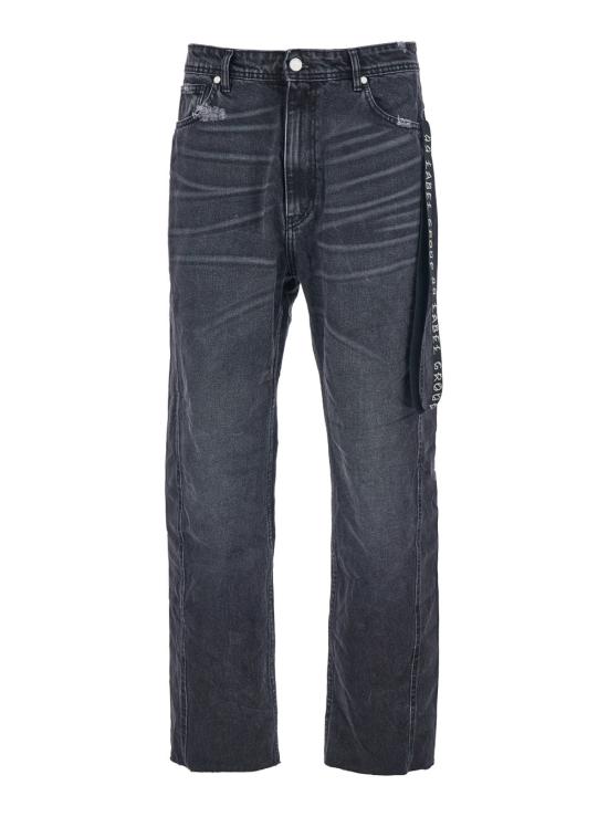 25FW 44레이블 데님 팬츠 B0030621 BLACK