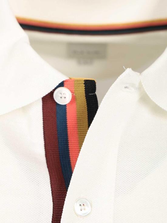 26FW 폴 스미스 폴로 티셔츠 M1R698PPL000861 White - PAUL SMITH