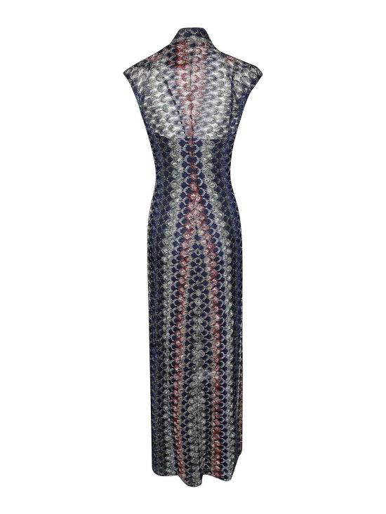 26FW 미소니 롱 원피스 DS26WG2HBR015PSMSPV Multicolour - MISSONI