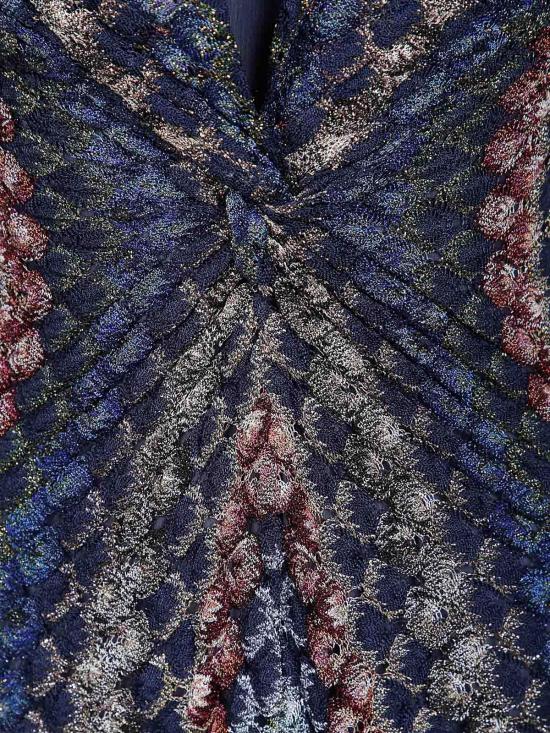 26FW 미소니 롱 원피스 DS26WG2HBR015PSMSPV Multicolour - MISSONI