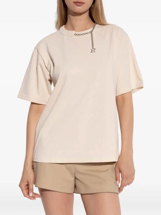 25FW 스포트막스 반팔 티셔츠 252295E20 BEIGE - SPORTMAX