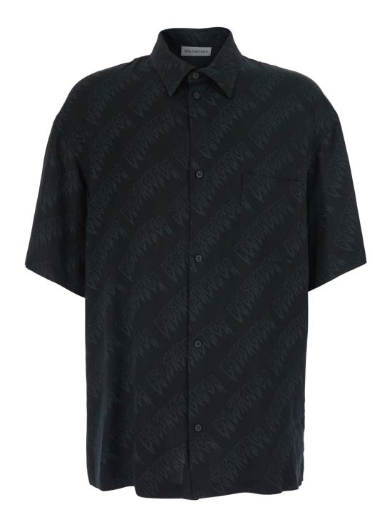 26SS 발렌시아가 셔츠 871407 BLACK