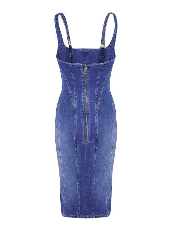 26FW 엘리자베타프랜치 미디 스커트 AJ02D66E2139 Blue - ELISABETTA FRANCHI