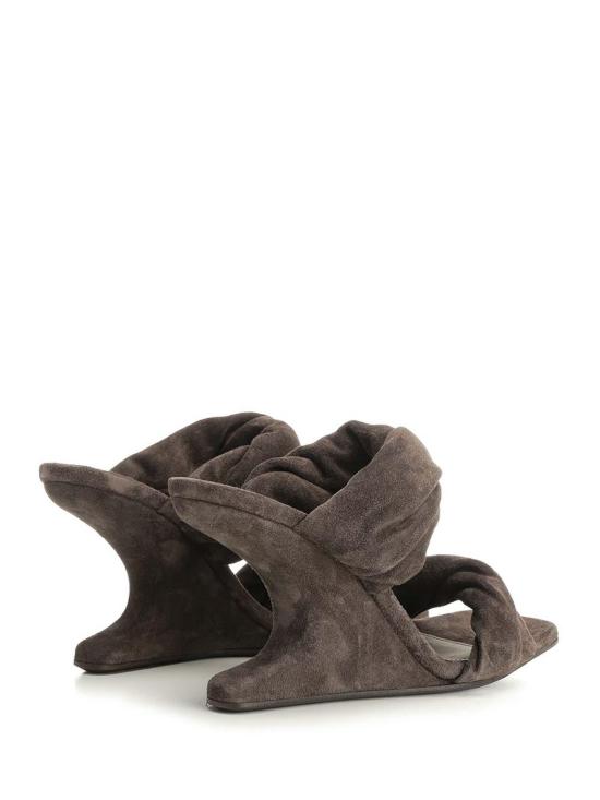 26FW 릭 오웬스 뮬/슬리퍼 RP02F5803LVS84 BROWN - RICK OWENS