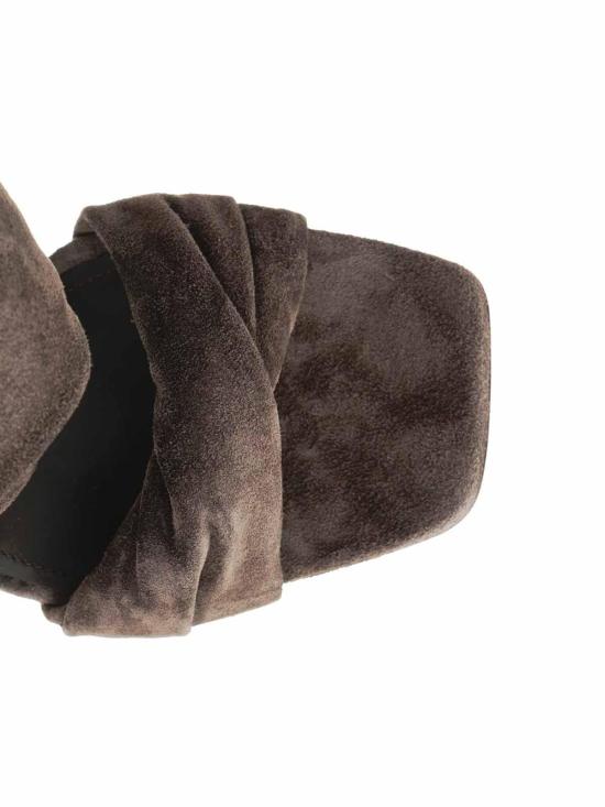 26FW 릭 오웬스 뮬/슬리퍼 RP02F5803LVS84 BROWN - RICK OWENS