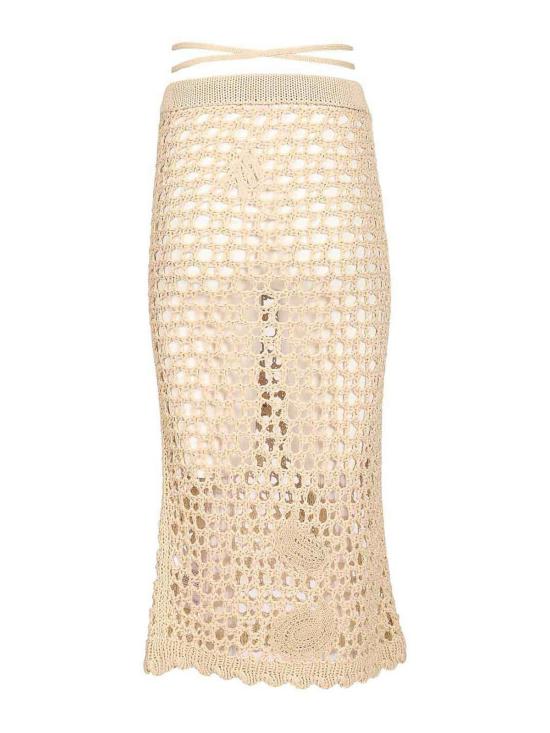 26FW 디 아티코 롱 스커트 260WCS00297KCC006RA060 Beige - THE ATTICO