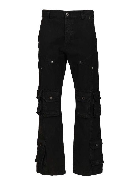 26SS 오프화이트 스트레이트 팬츠 OMCF04IS26FAB0010001 Black