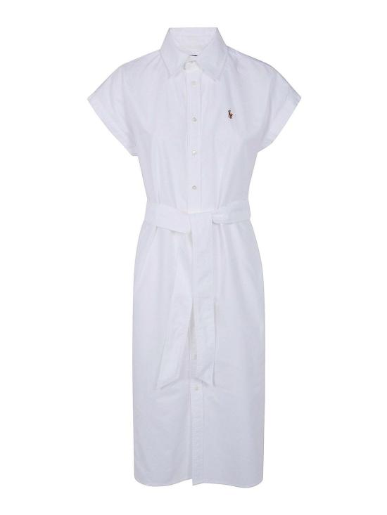 25FW 폴로 랄프로렌 미디 원피스 211A12907002 WHITE