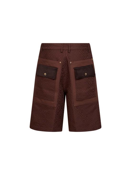 26FW 카사블랑카 숏팬츠 MPF26TR45101 DARKBROWN - CASABLANCA