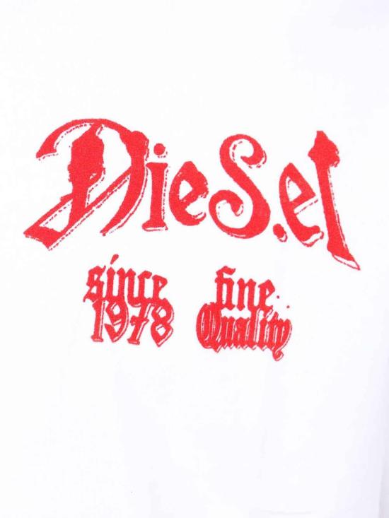 26FW 디젤 반팔 티셔츠 A222440QIAM100 White - DIESEL