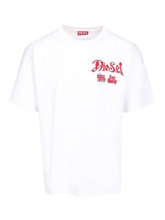 26FW 디젤 반팔 티셔츠 A222440QIAM100 White