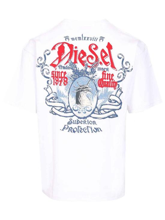 26FW 디젤 반팔 티셔츠 A222440QIAM100 White - DIESEL