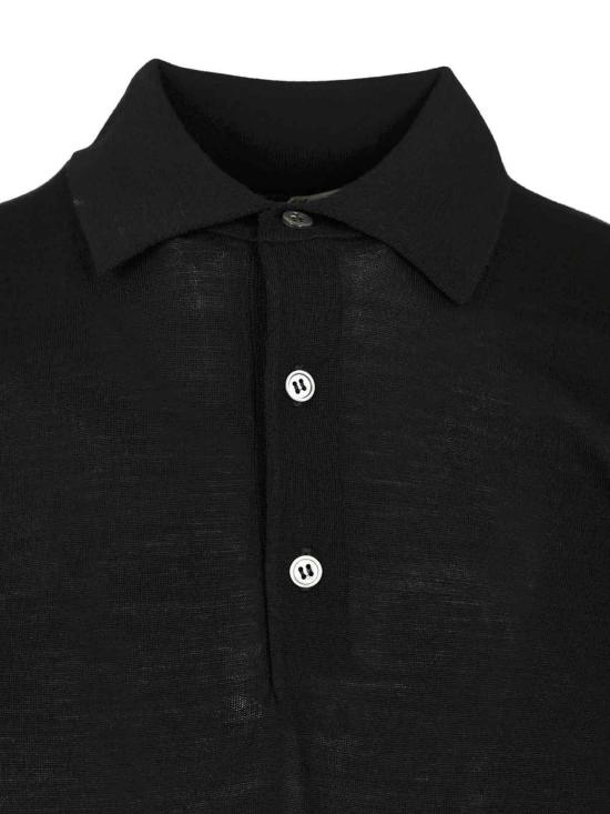  필리포 드 로렌티스 폴로 티셔츠 PL1MC18021R990 Black - FILIPPO DE LAURENTIIS
