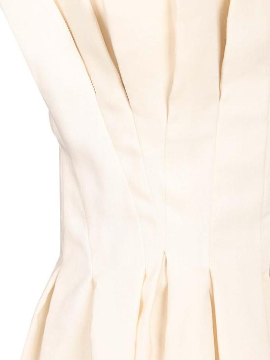 26FW 케이트 클로드 플리츠 드레스 5637232103 Beige - KHAITE