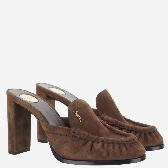 26FW 생로랑 힐/펌프스 869713 BROWN - SAINT LAURENT
