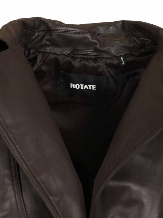 26FW 로테이트 바이 크리스텐슨 가죽 자켓 11581716671667 BROWN - ROTATE BY BIRGERCHRISTENSEN
