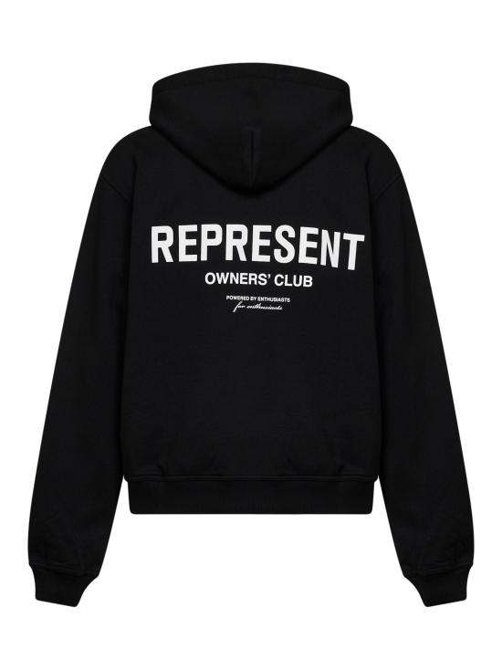 26FW 리프레젠트 후드 티셔츠 OCM41122 001 BLACK - REPRESENT