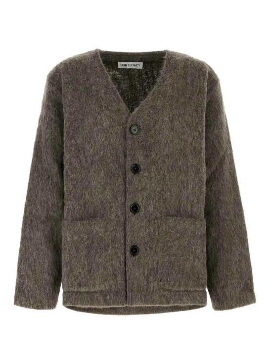 26FW 아워레가시 가디건 몰 그레이 헤어리 울 M2266CMWOOL GREY