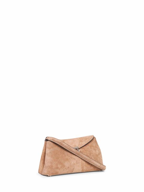26FW 토템 T락 스웨이드 클러치 241WAL944LE0004 104 BROWN - TOTEME