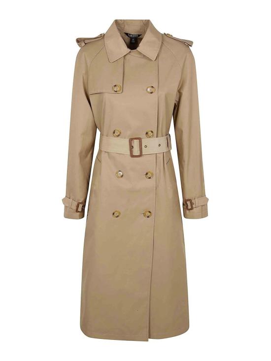 25FW 랄프 로렌 더블 브레스티그 트렌치 코트 297951259003BIRCH Nude Neutrals