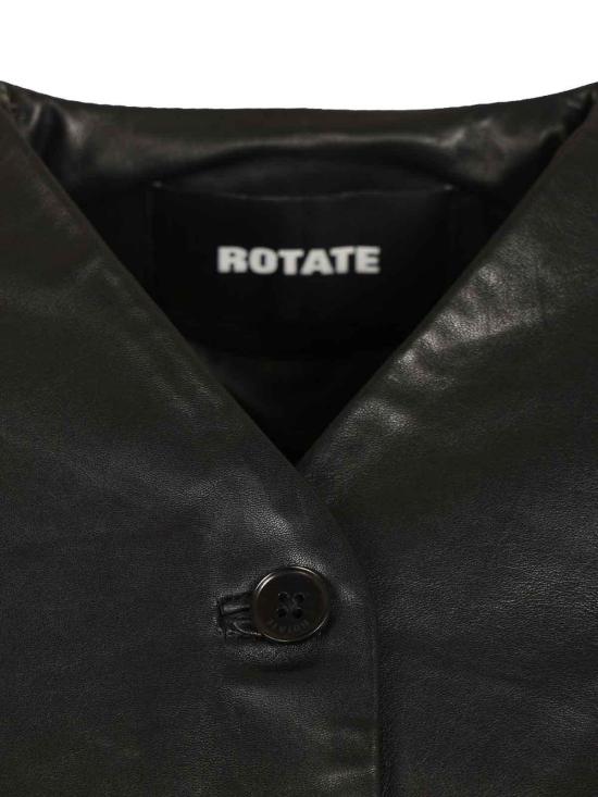 26FW 로테이트 바이 크리스텐슨 가죽 자켓 116172000000 BLACK - ROTATE BY BIRGERCHRISTENSEN
