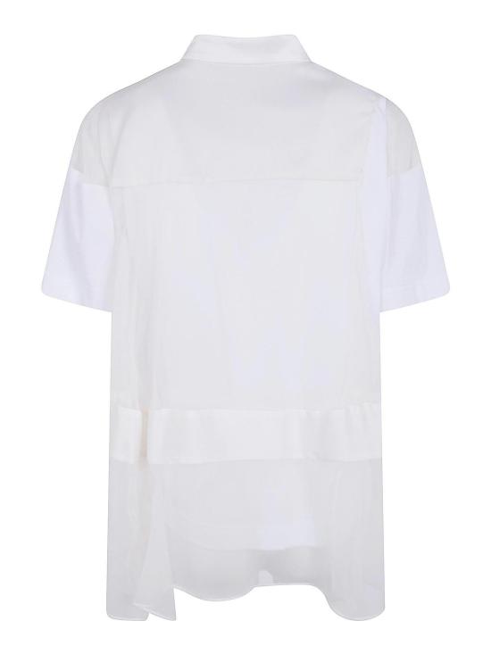 25FW 사카이 반팔 티셔츠 2608545127 WHITE - SACAI