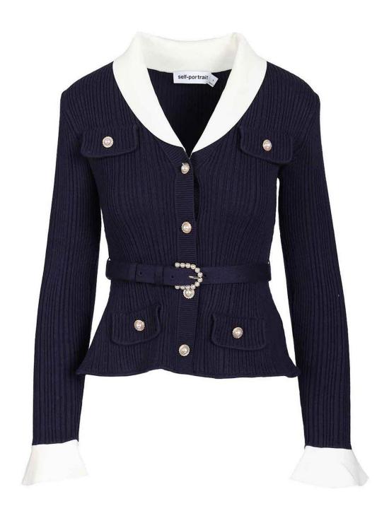 26FW 셀프 포트레이트 가디건 PF26131CNNAVY BLUE