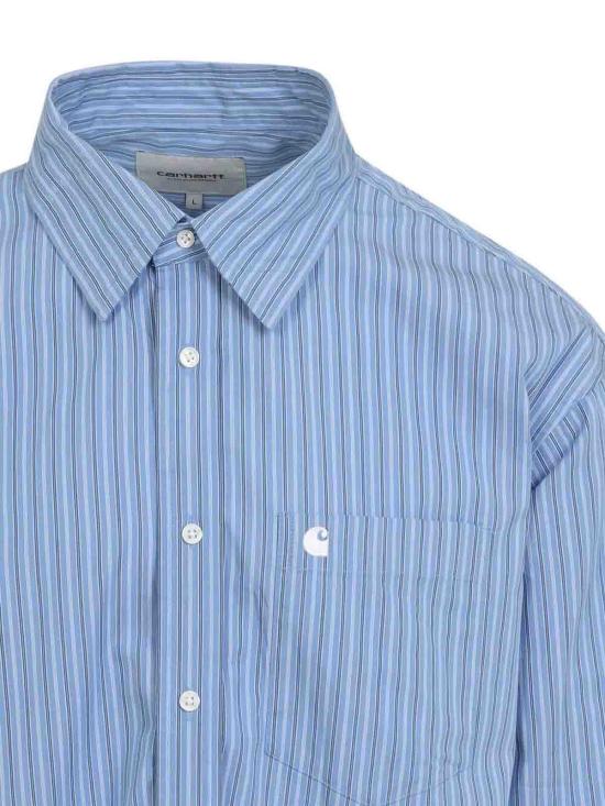 26FW 칼하트 긴팔 셔츠 I036805CURACAO Light Blue - CARHARTT