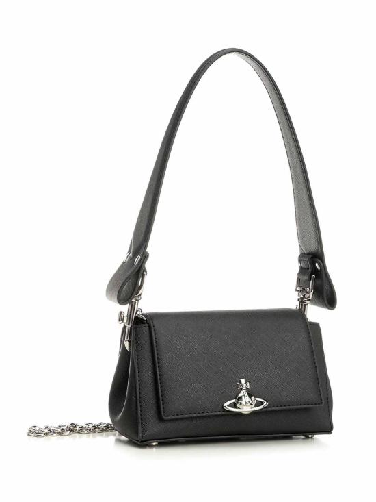 26FW 비비안웨스트우드 헤이즐 스몰 핸드백 4603000WWS0021N401 BLACK - VIVIENNE WESTWOOD