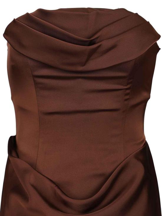 26FW 로테이트 바이 크리스텐슨 롱 원피스 11633629102910 Brown - ROTATE BY BIRGERCHRISTENSEN