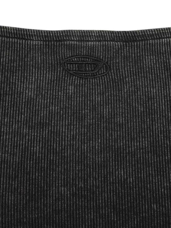 26SS 디젤 faded ribbed jersey 미디 드레스 A209630DCCQ9XX Black - DIESEL