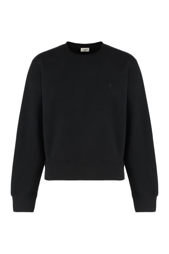 25FW 생로랑 CASSANDRE, 캐산드르 크루넥 스웨트셔츠 820127 BLACK
