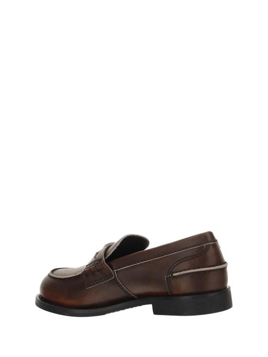 26FW 미우미우 빈티지 레더 페니 로퍼 5D773DF0203G48 BROWN - MIU MIU